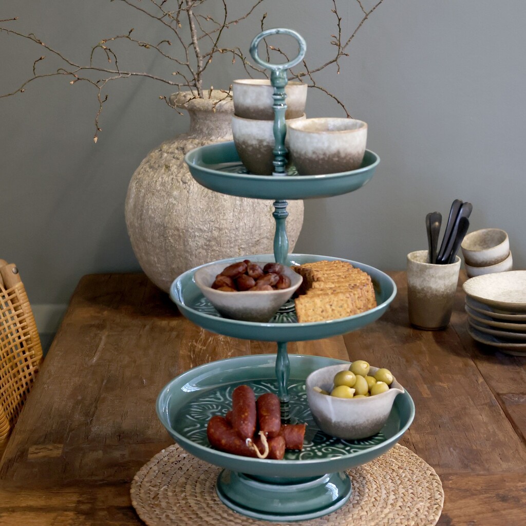 Landhaus Etagere mit Tabletts