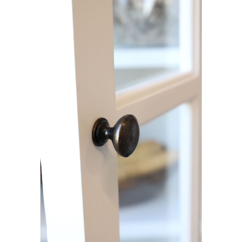 Landhaus Vitrinenschrank Marseille mit 4 Türen und 4 Schubladen