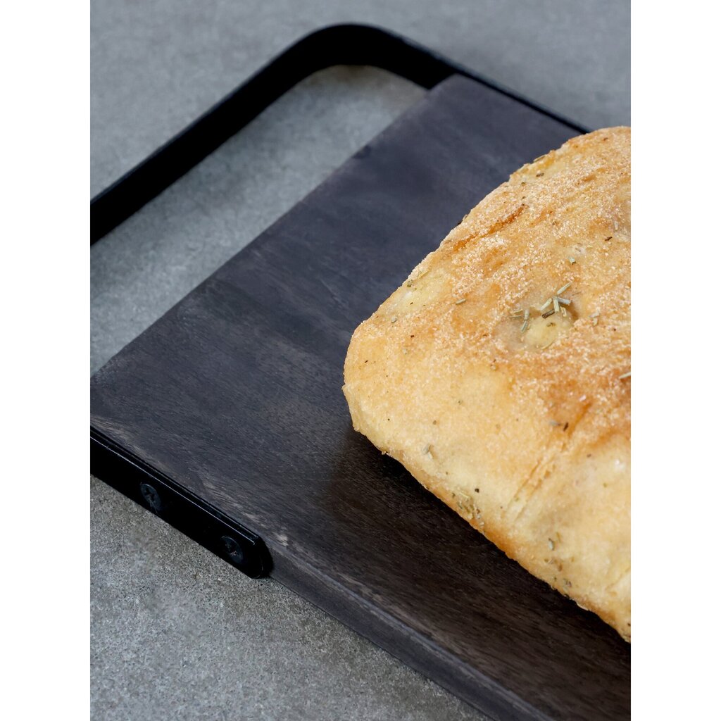 Laon Tapasbrett Mangoholz mit Eisen Henkel