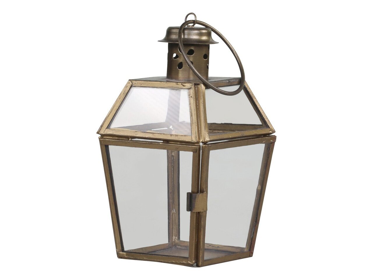 Laterne aus Eisen und Glas