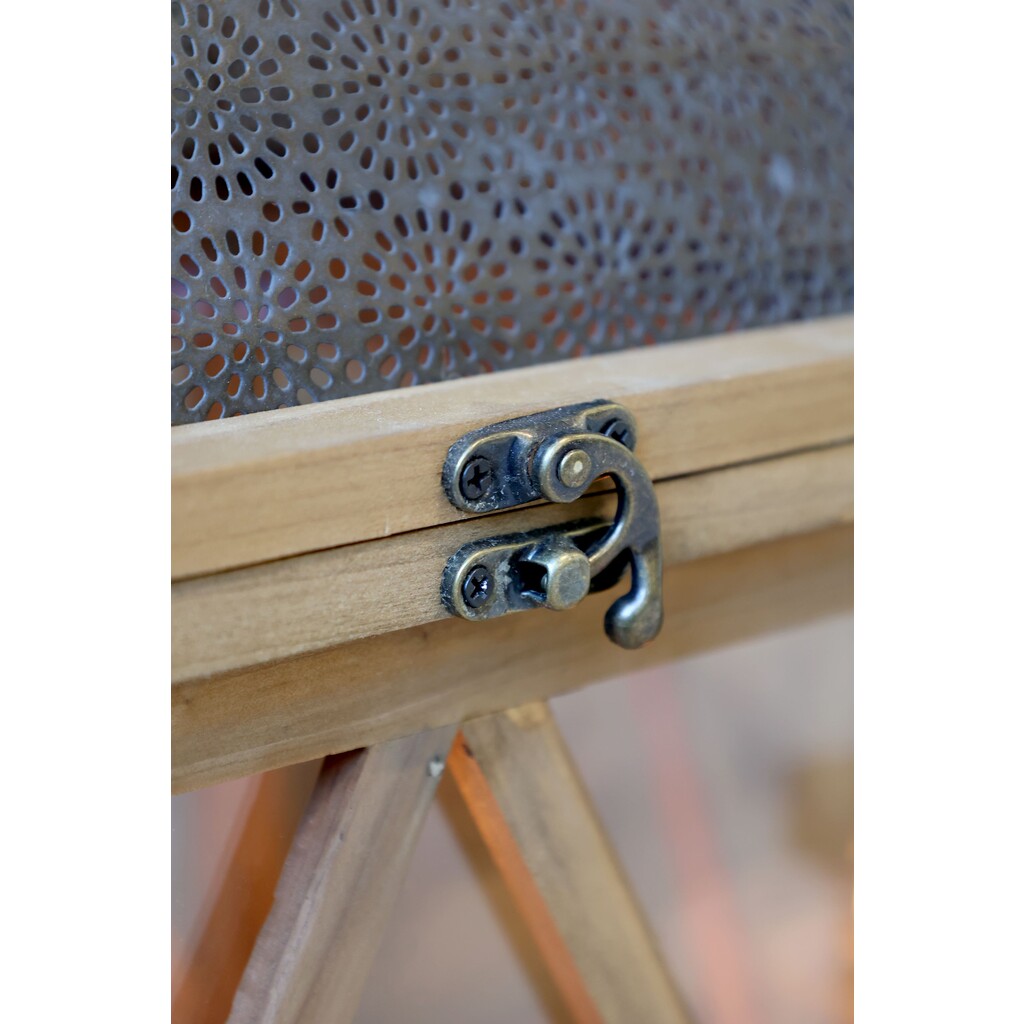 Laterne aus Holz 2er-Set