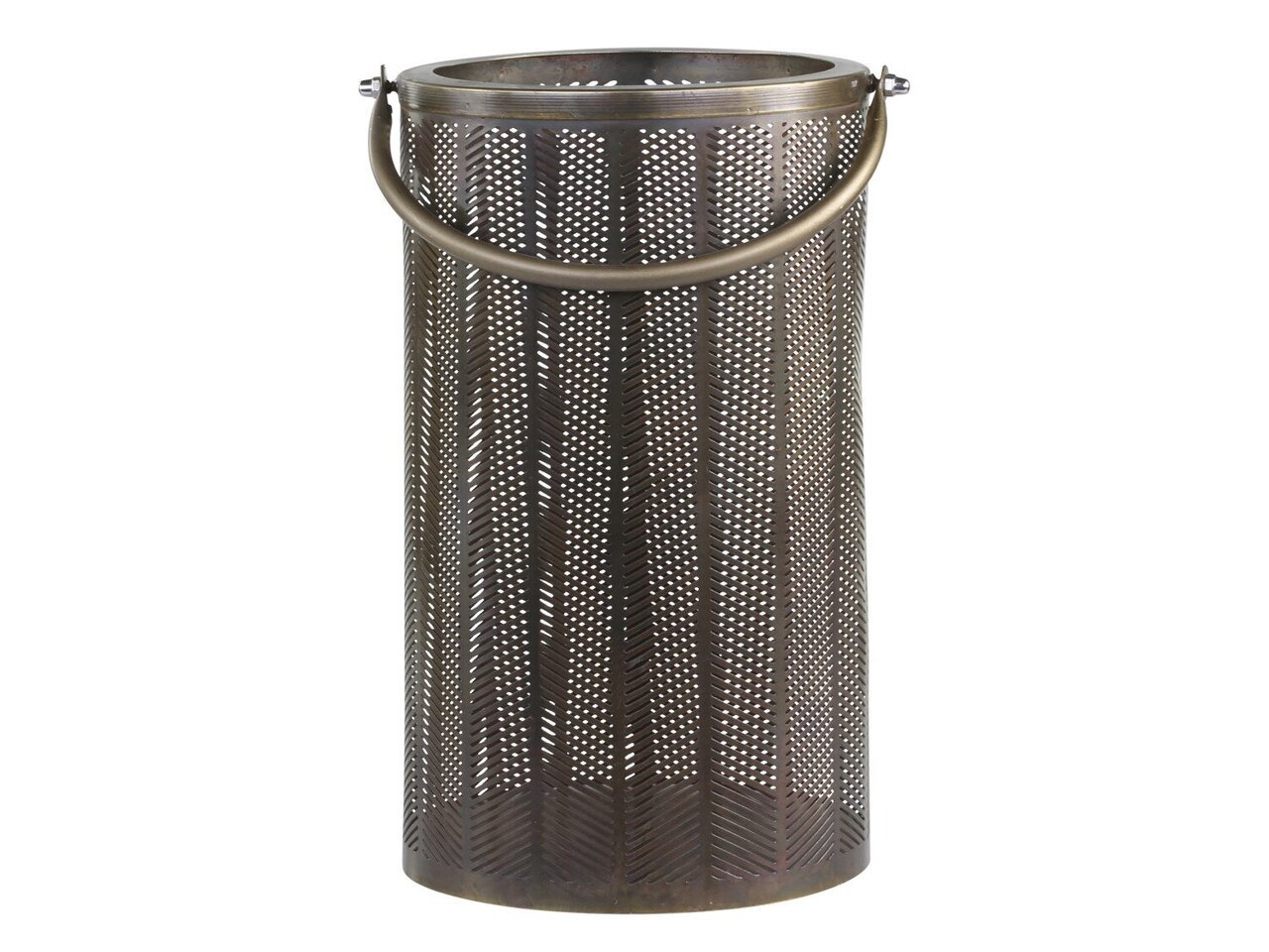 Laterne mit Fischgräten Muster