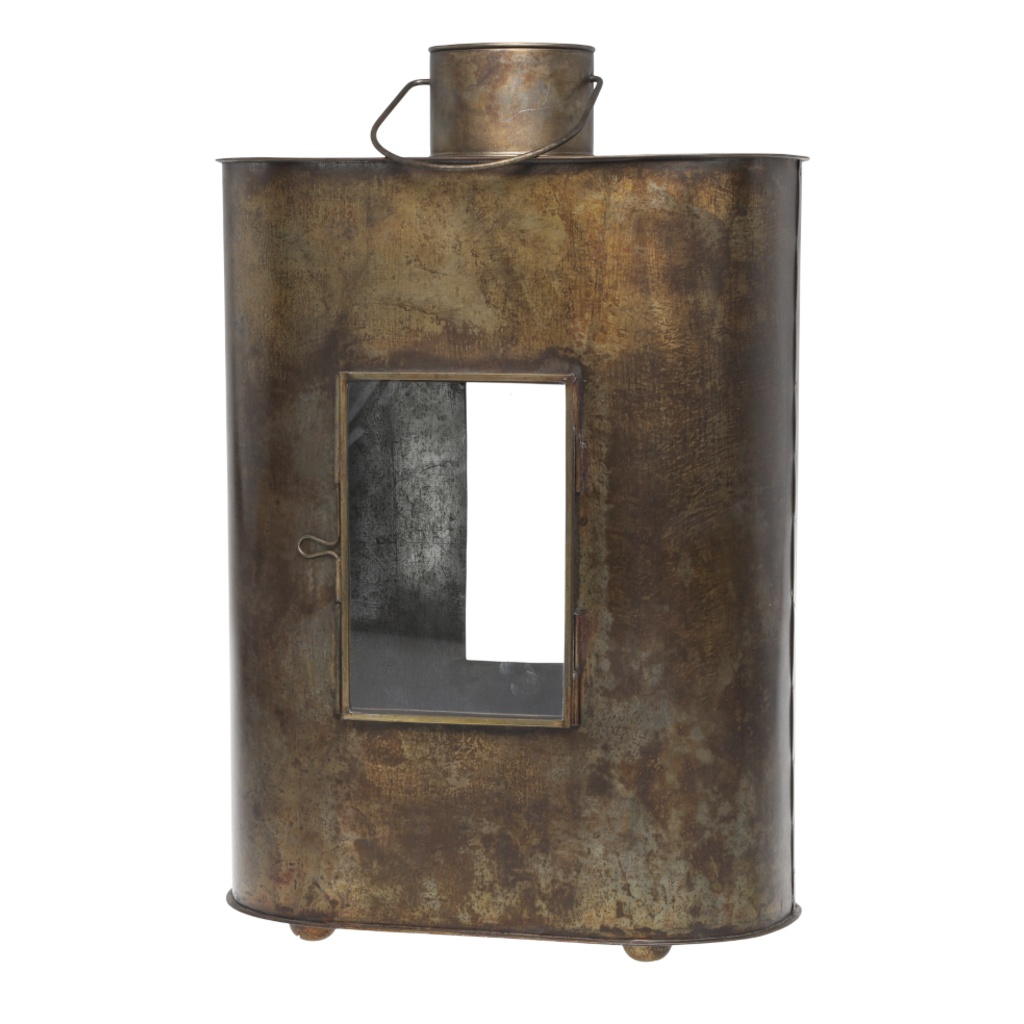 Laterne mit Glasfenster