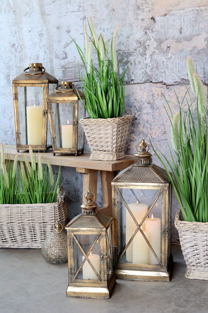 Chic Antique Laternen-Set im Französischen Landhausstil online kaufen bei SKANDEKO (Ansicht 2)