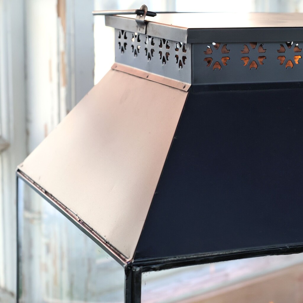 Laterne XXL mit Muster