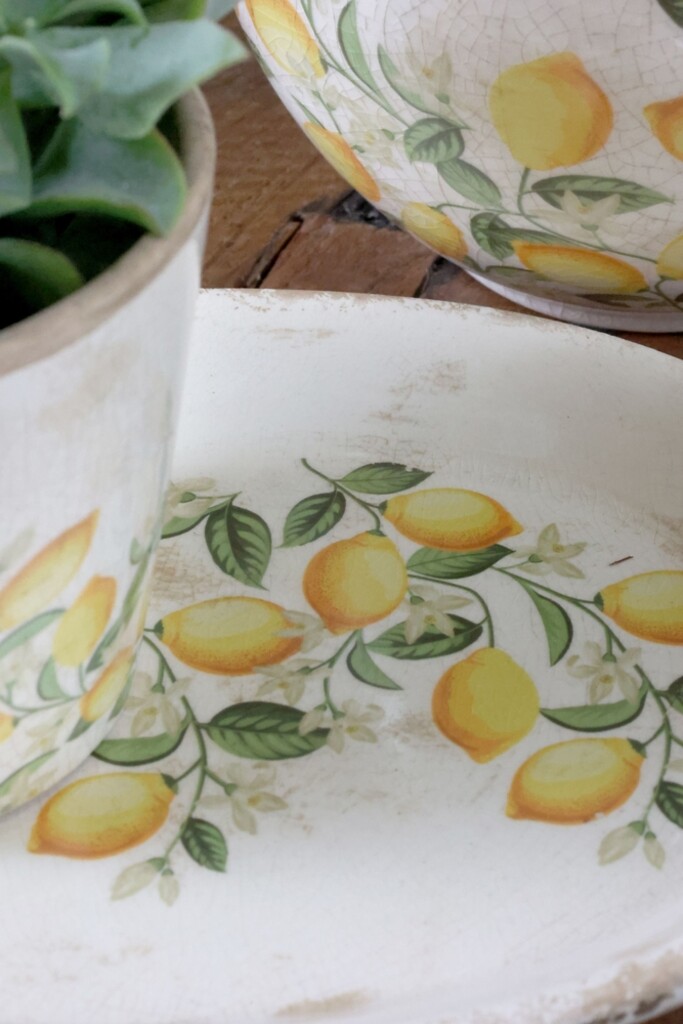 Chic Antique Tablett Limone Blossom