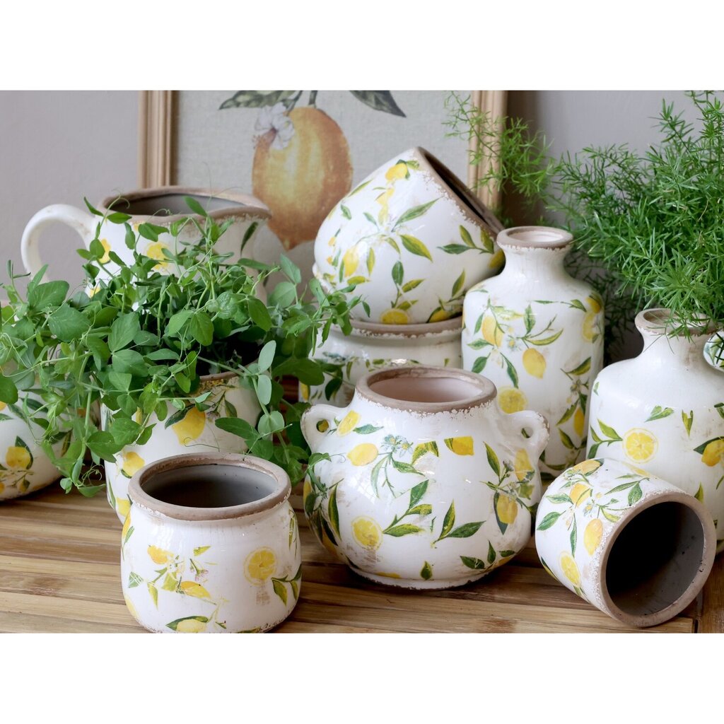 Chic Antique Limone Blumentopf mit Henkeln Preview Image