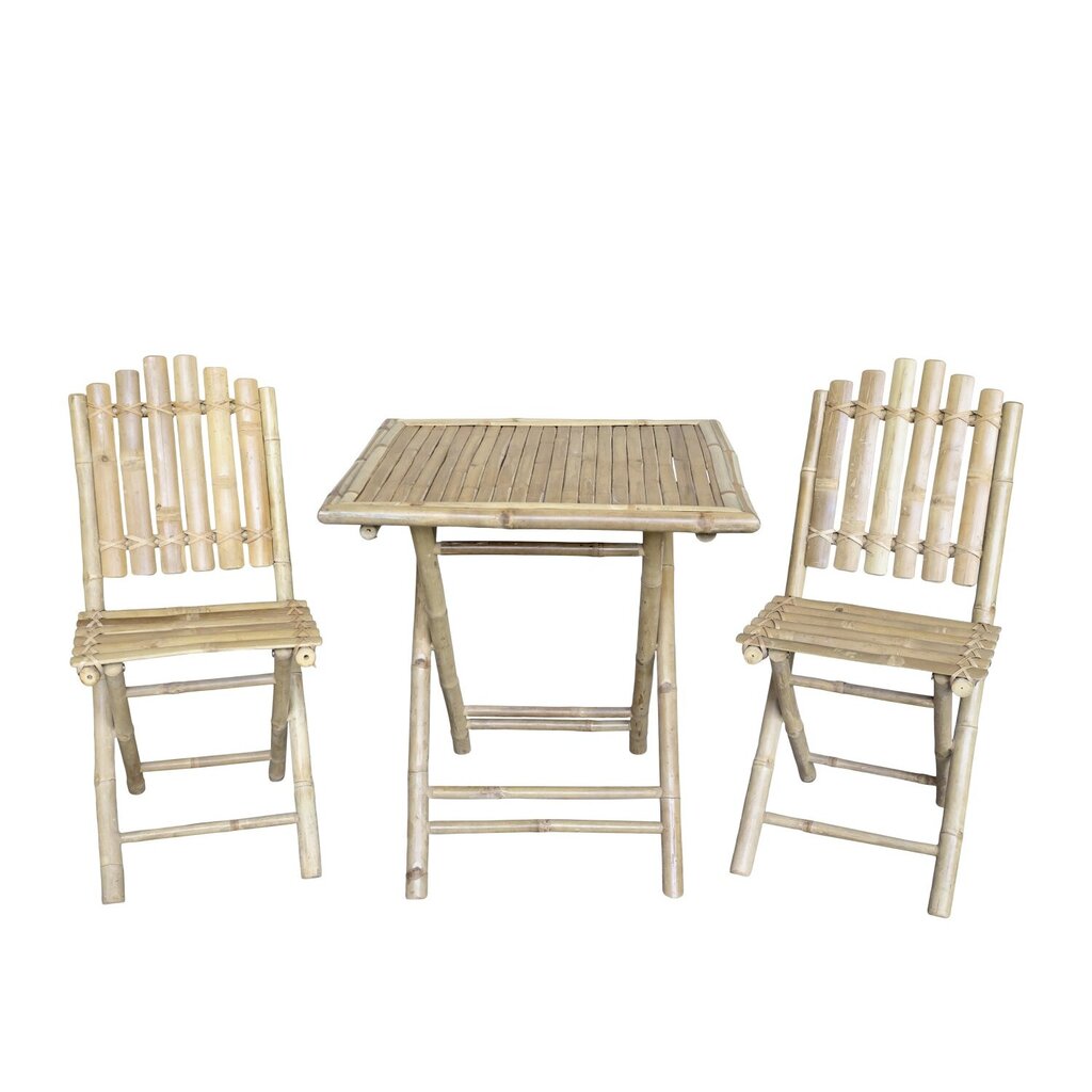 Chic Antique Lyon Garten Set mit 2 Stühlen und 1 Tisch aus Bambus Preview Image