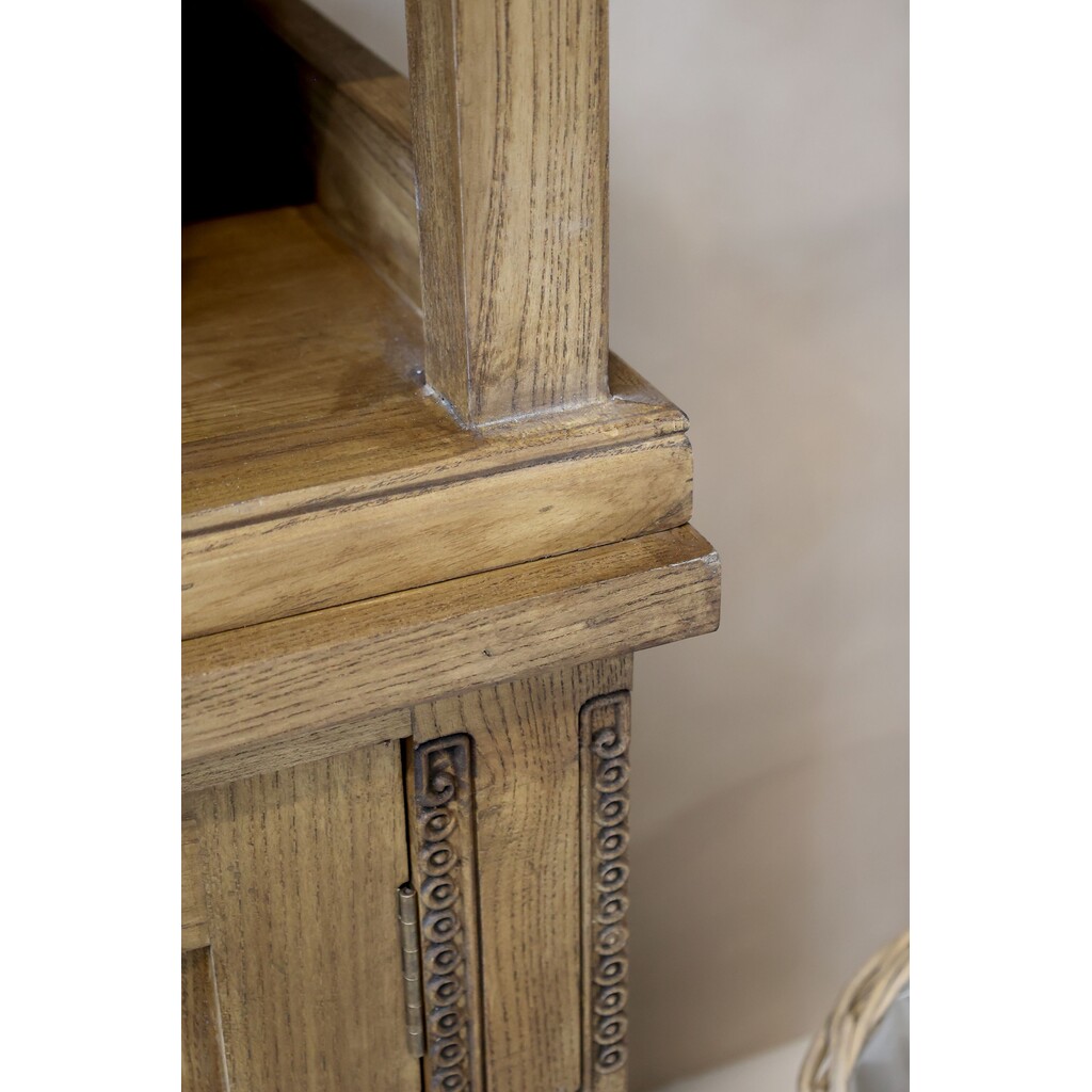 Marseille Schrank Regal mit 4 Fächern & 2 Türen