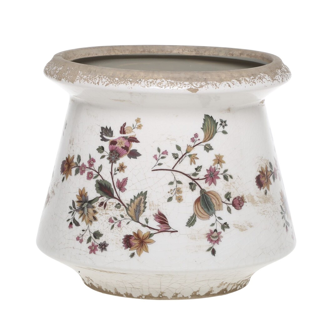 Chic Antique Nancy Blumentopf Typ 3 mit Blumenmotiv Preview Image