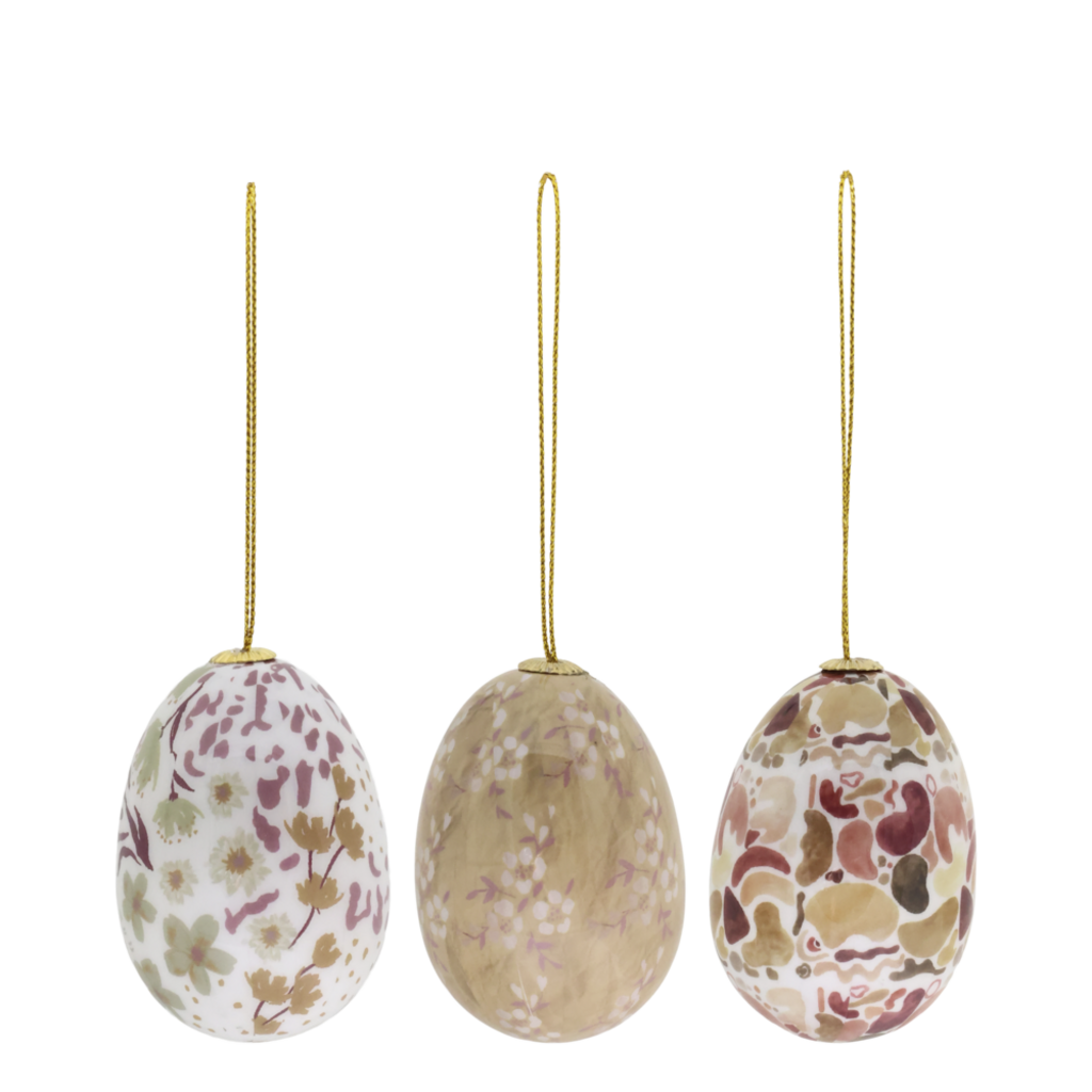 Chic Antique Ostereier Hänger mit Blumen Set (3-teilig) online kaufen bei SKANDEKO