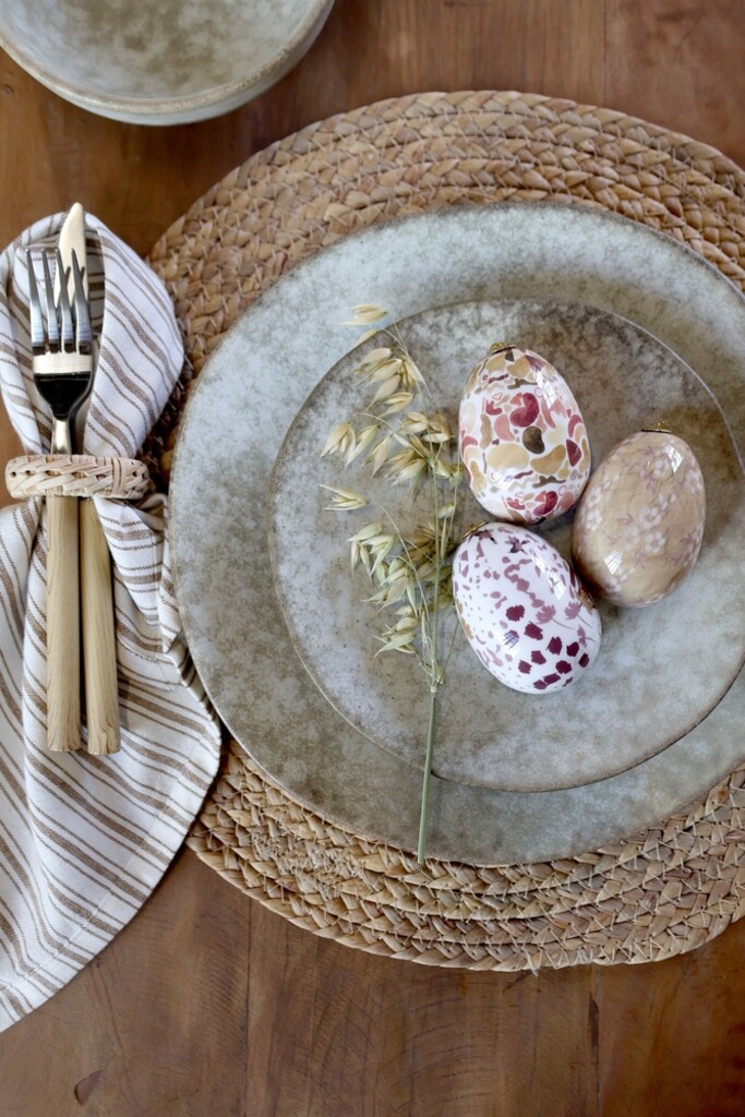 Ostereier Hänger mit Blumen Set (3-teilig)