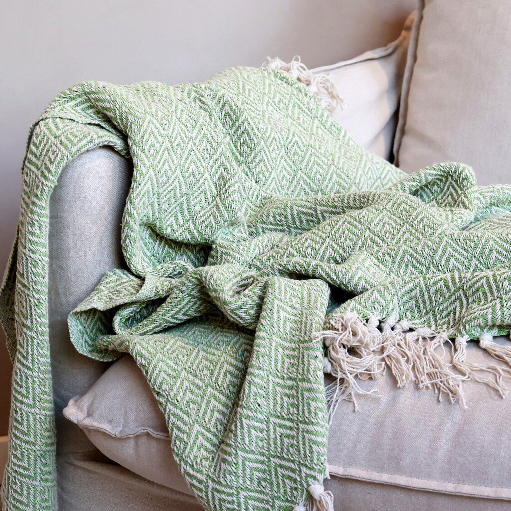 Plaid Decke Aix aus recycelter Baumwolle