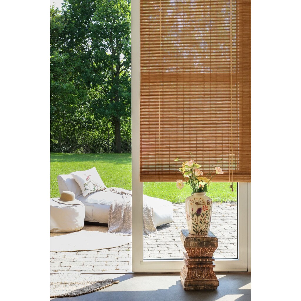 Bambusrollo, Rollgardine in Bambus