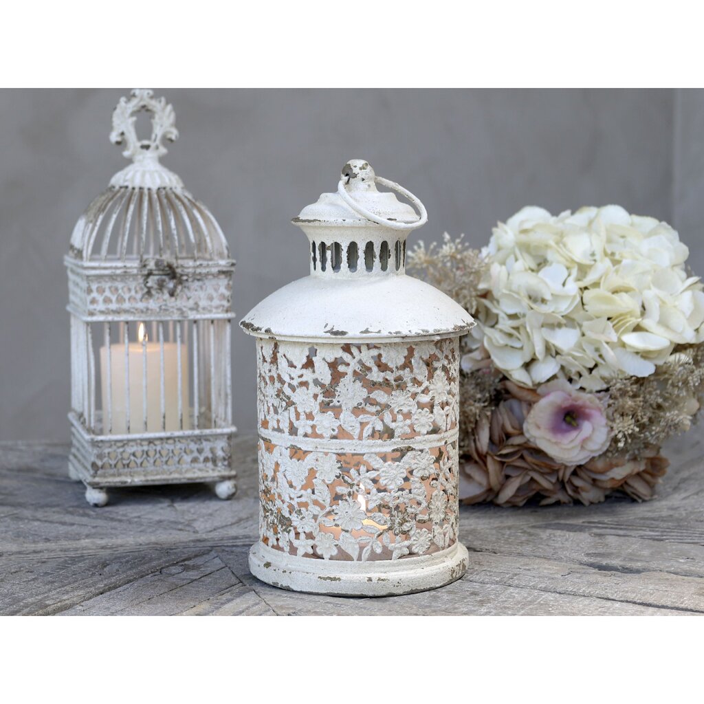 Chic Antique Runde Laterne mit Blumenmuster Preview Image