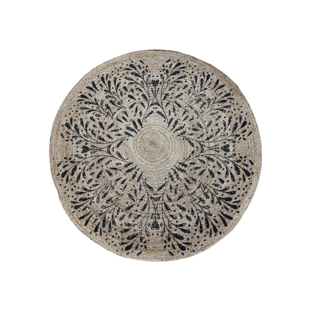 Chic Antique Runder Teppich aus Jute mit Muster Preview Image