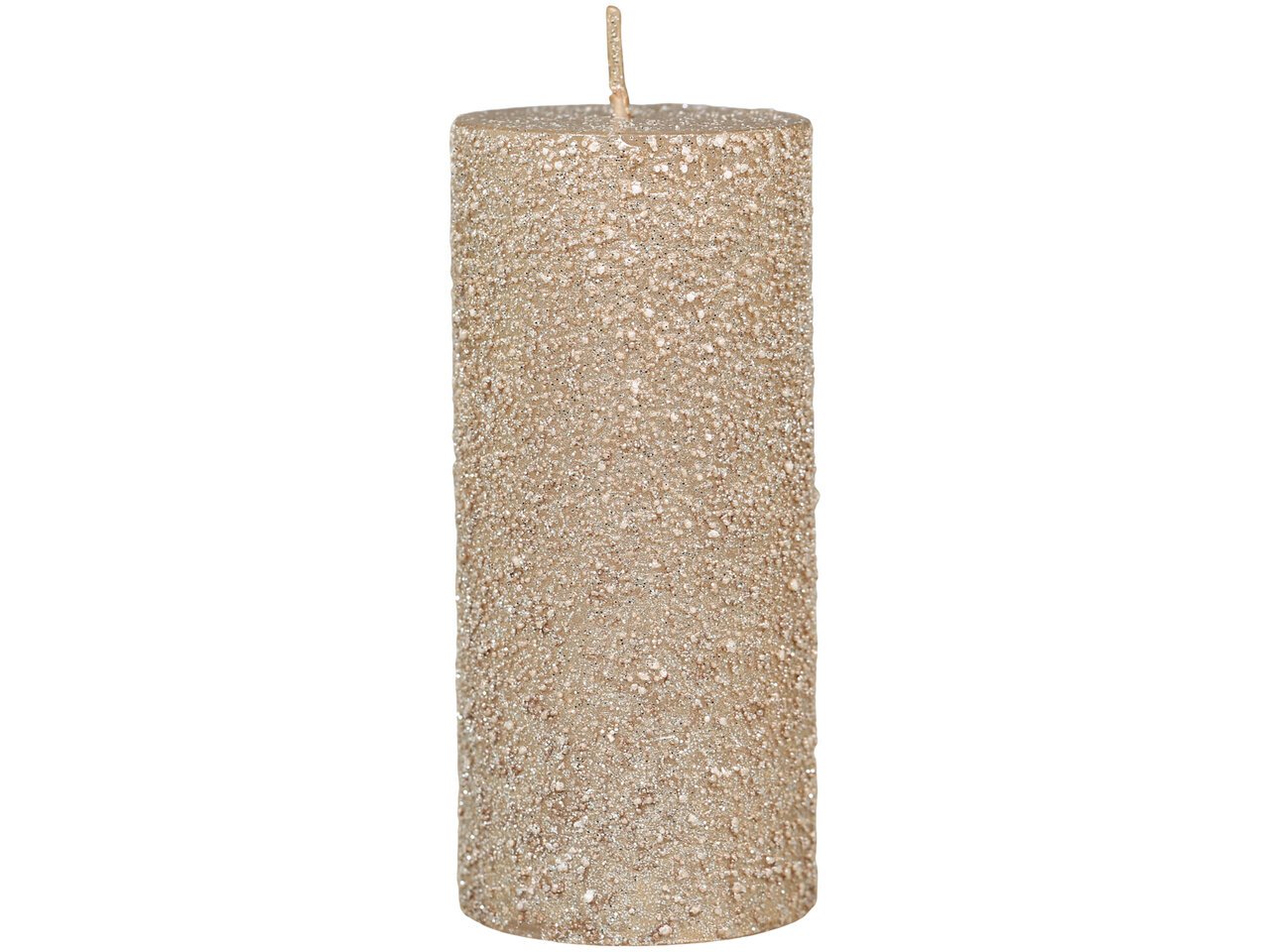 Rustikale Stumpenkerze rau