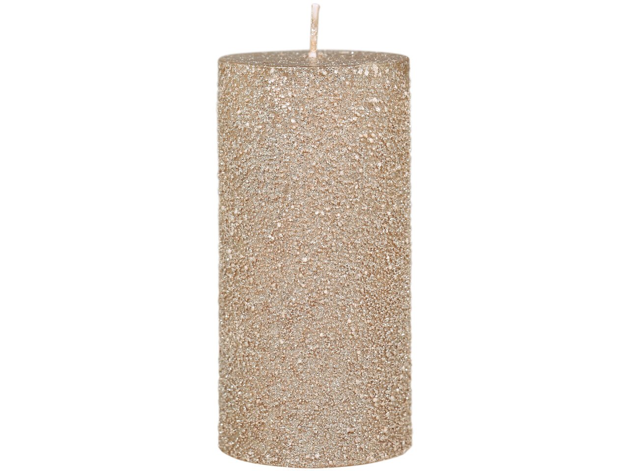 Rustikale Stumpenkerze rau