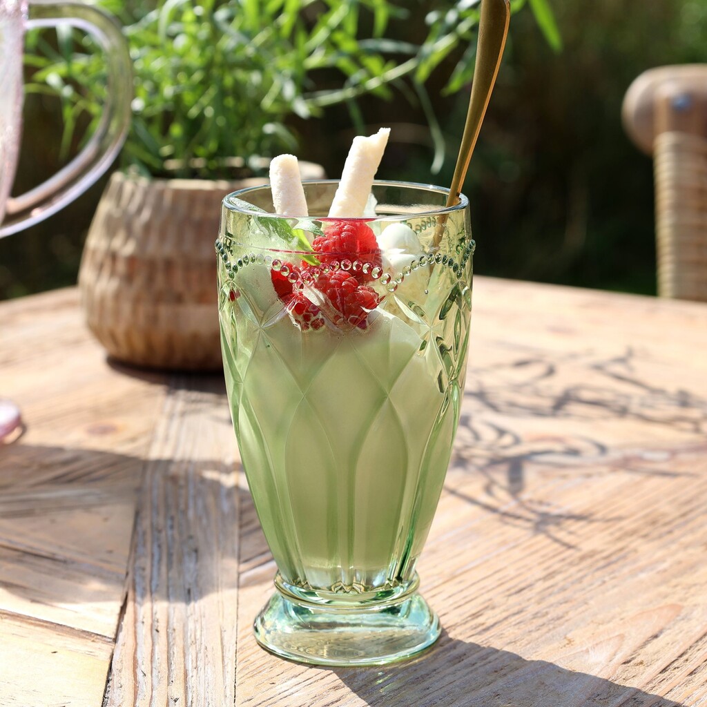 Chic Antique Saint-Émilion hohes Glas mit Muster Preview Image