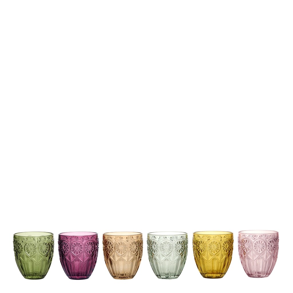 Chic Antique Saint-Émilion Trinkgläser mit Muster, 6 Farben Preview Image