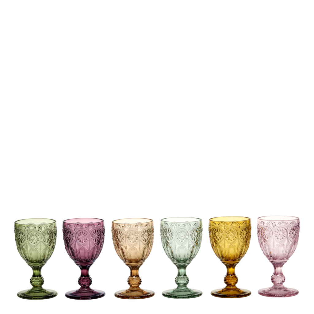Chic Antique Saint-Émilion Weingläser mit Muster 6er Preview Image