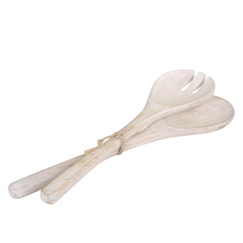 Salatbesteck Laon 2er Set aus Mangoholz