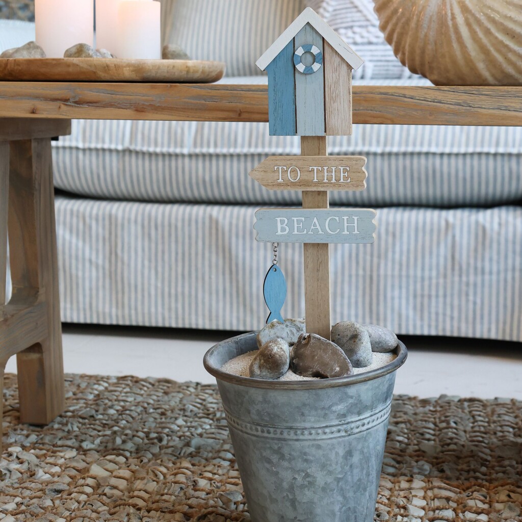 Chic Antique Schild To the Beach Preview Image