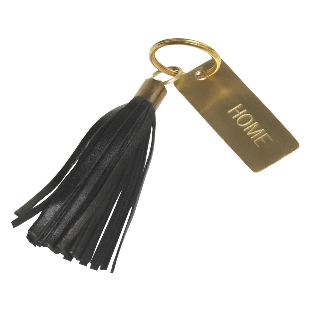 Schlüsselanhänger aus Leder mit Spruch