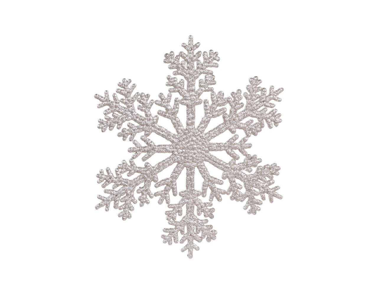 Schneeflocken Anhänger mit Glitzer