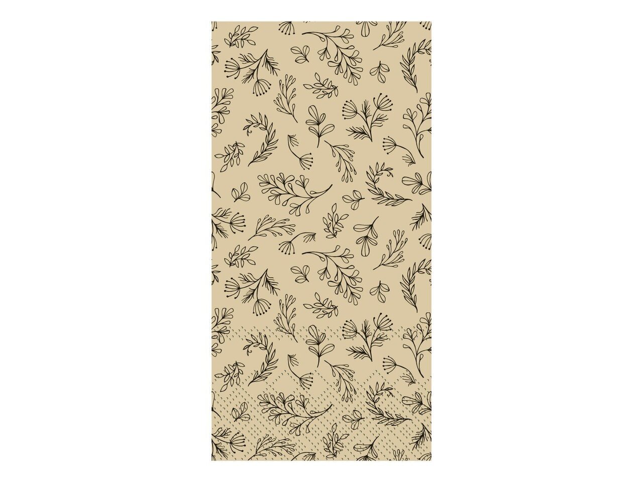 Serviette mit Blättern