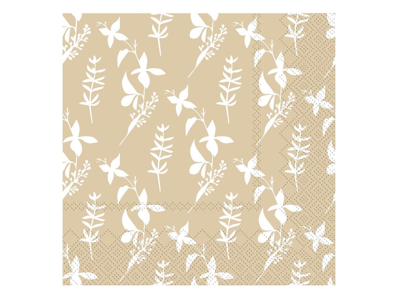 Serviette mit Blumen