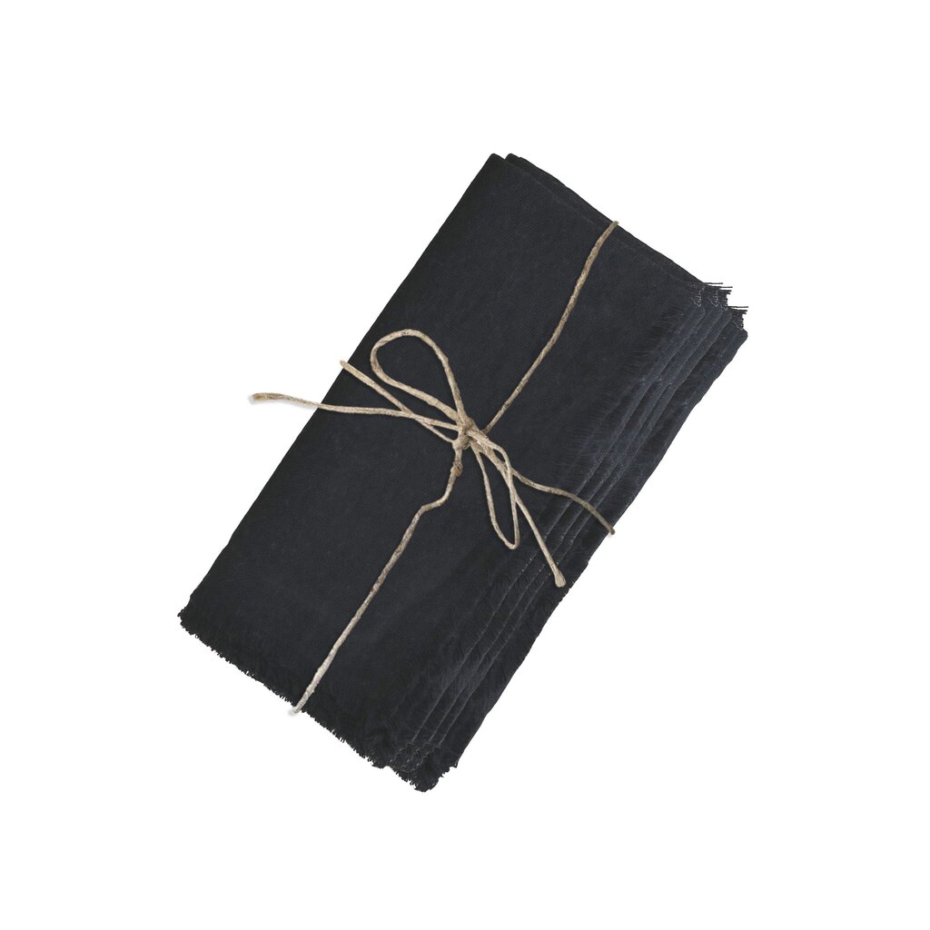 Serviette mit Fransen im 4er Set