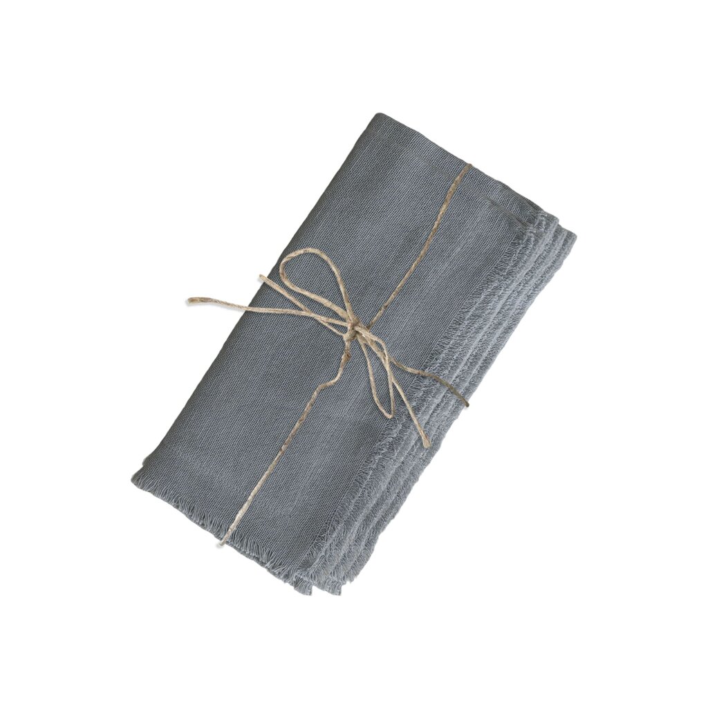 Serviette mit Fransen im 4er Set