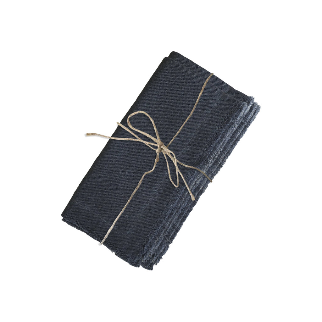 Serviette mit Fransen im 4er Set