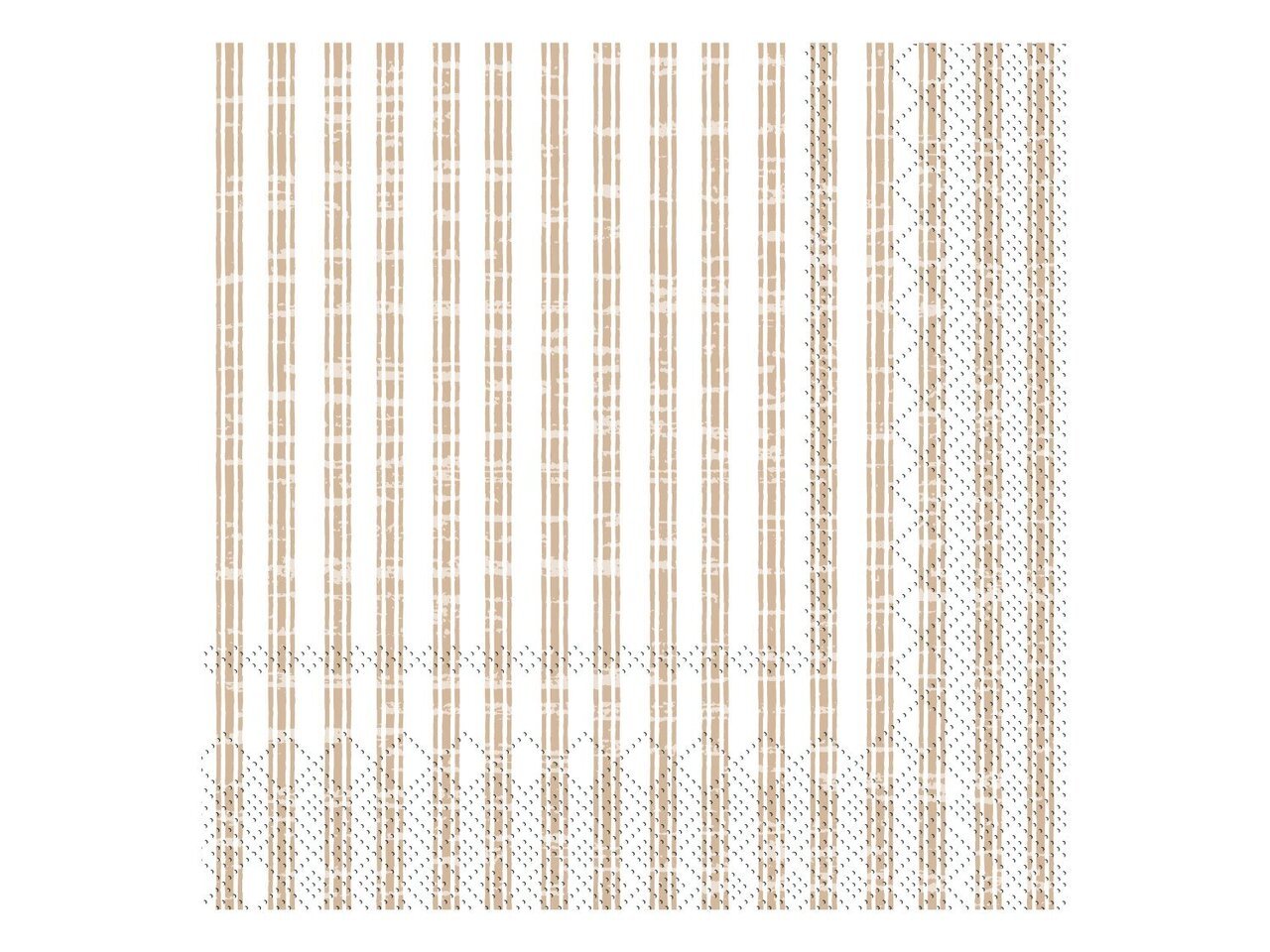 Serviette mit Streifen