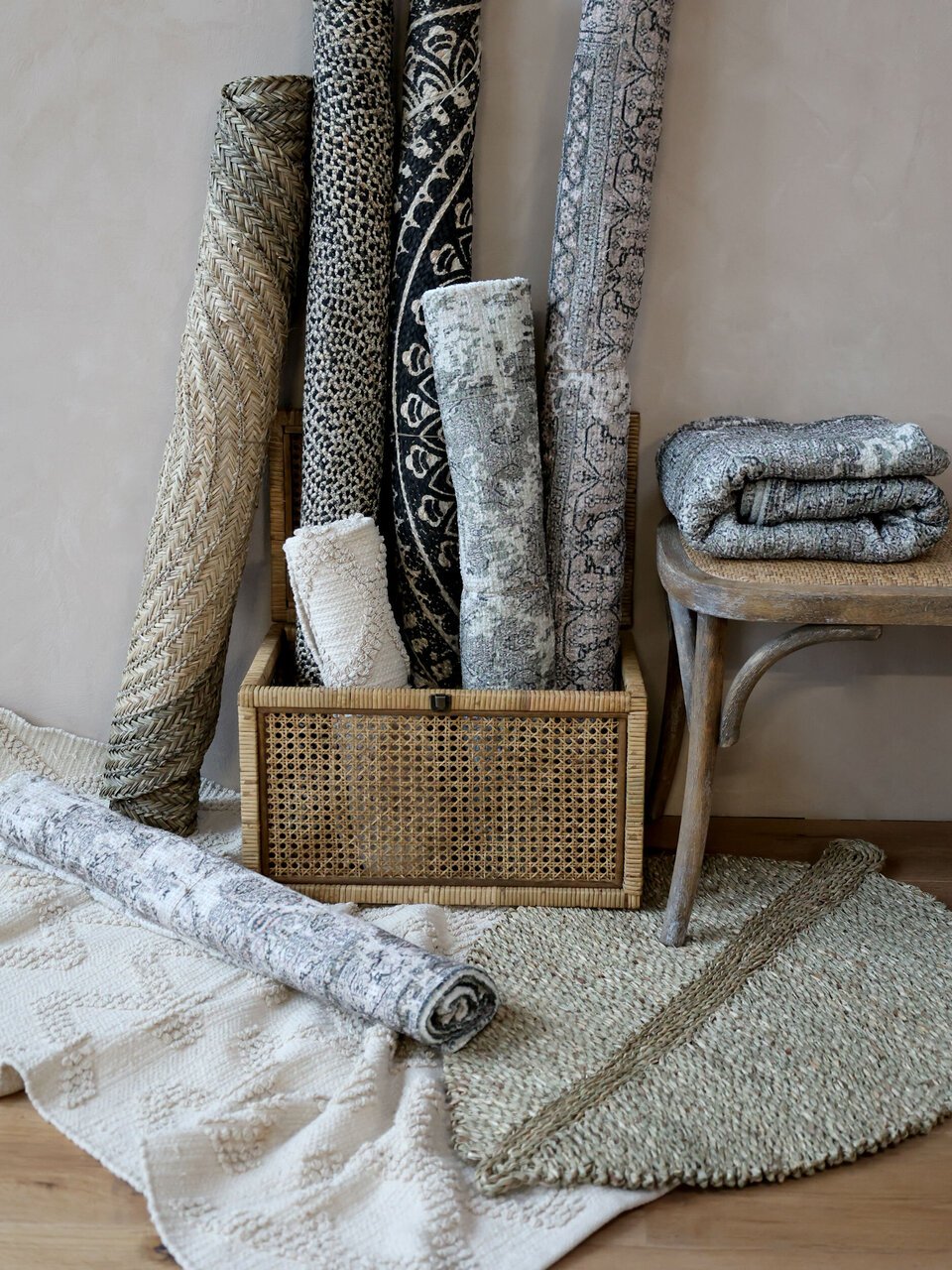 Shabby Chic Teppich mit französichem Druck von Chic ...