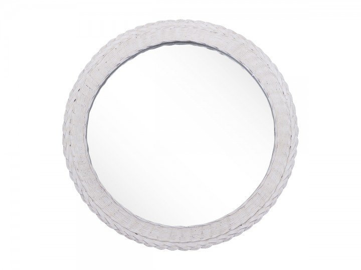 Chic Antique Spiegel mit Geflecht Kante