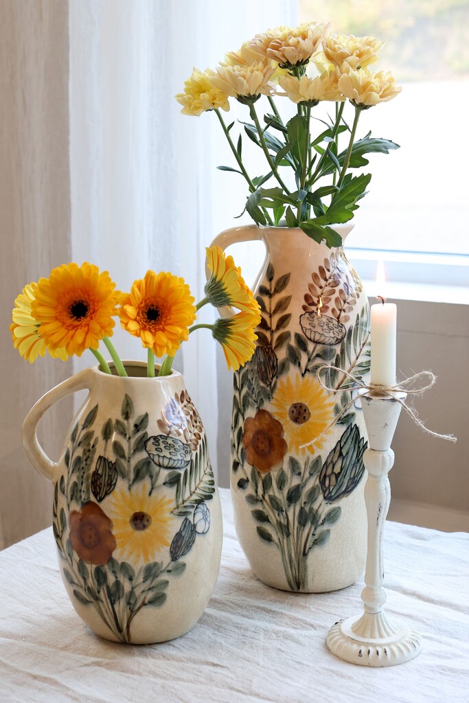 Chic Antique Steingut Kanne mit Blumenmotiv Preview Image