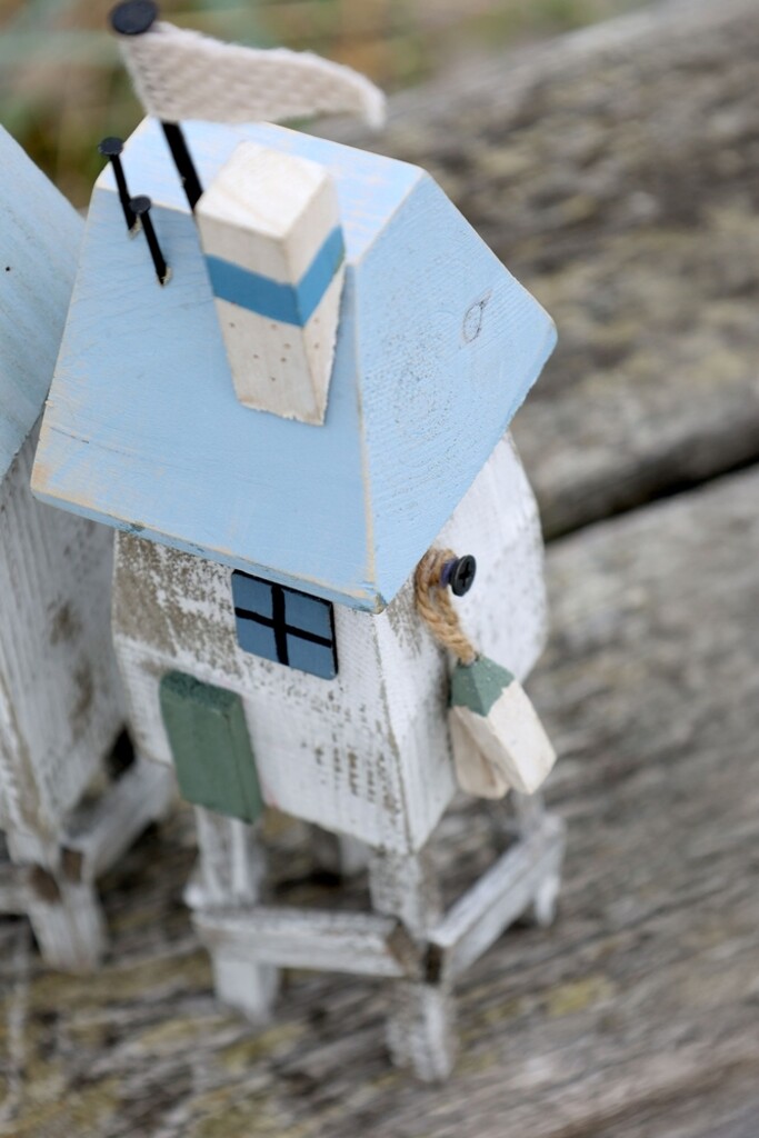 Deko Strandhaus auf Stelzen 2er Set