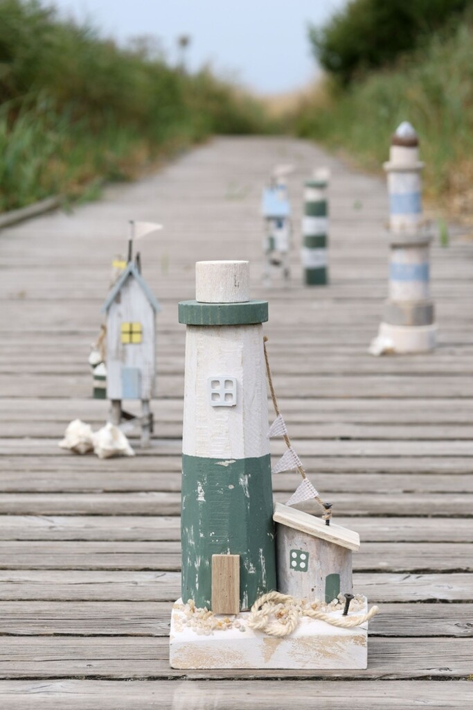 Chic Antique Deko Strandhaus auf Stelzen 2er Set online kaufen bei SKANDEKO (Ansicht 2)