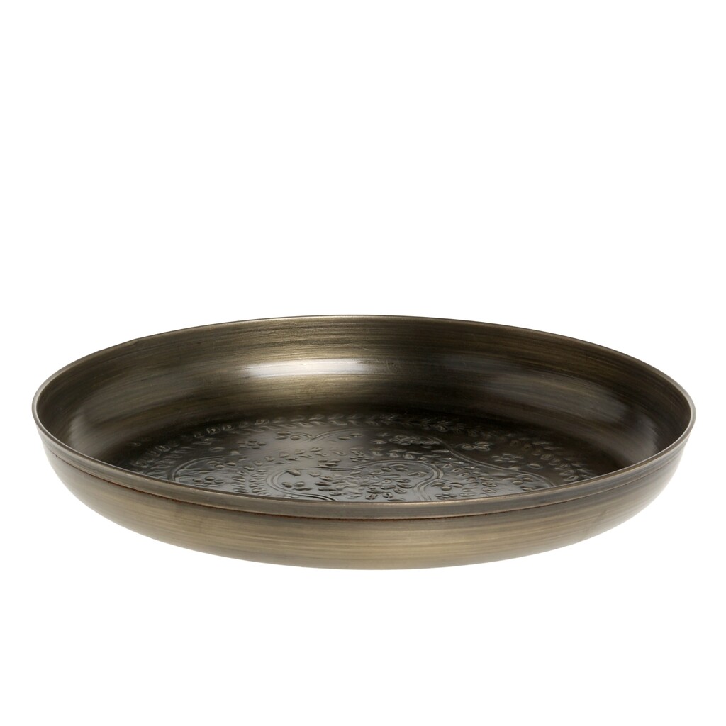 Tablett mit Muster Antique Messing