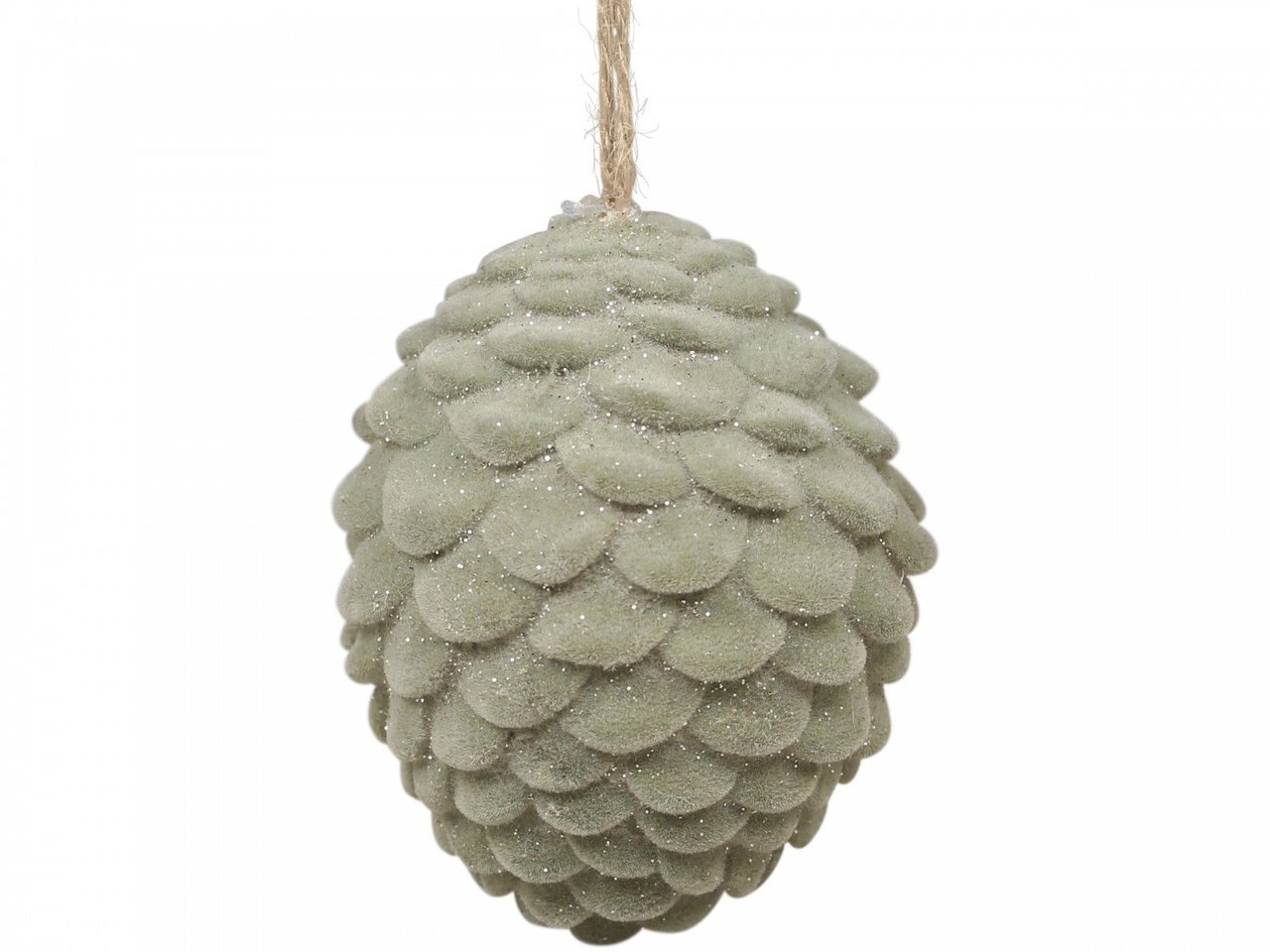 Baumschmuck Tannenzapfen Velours