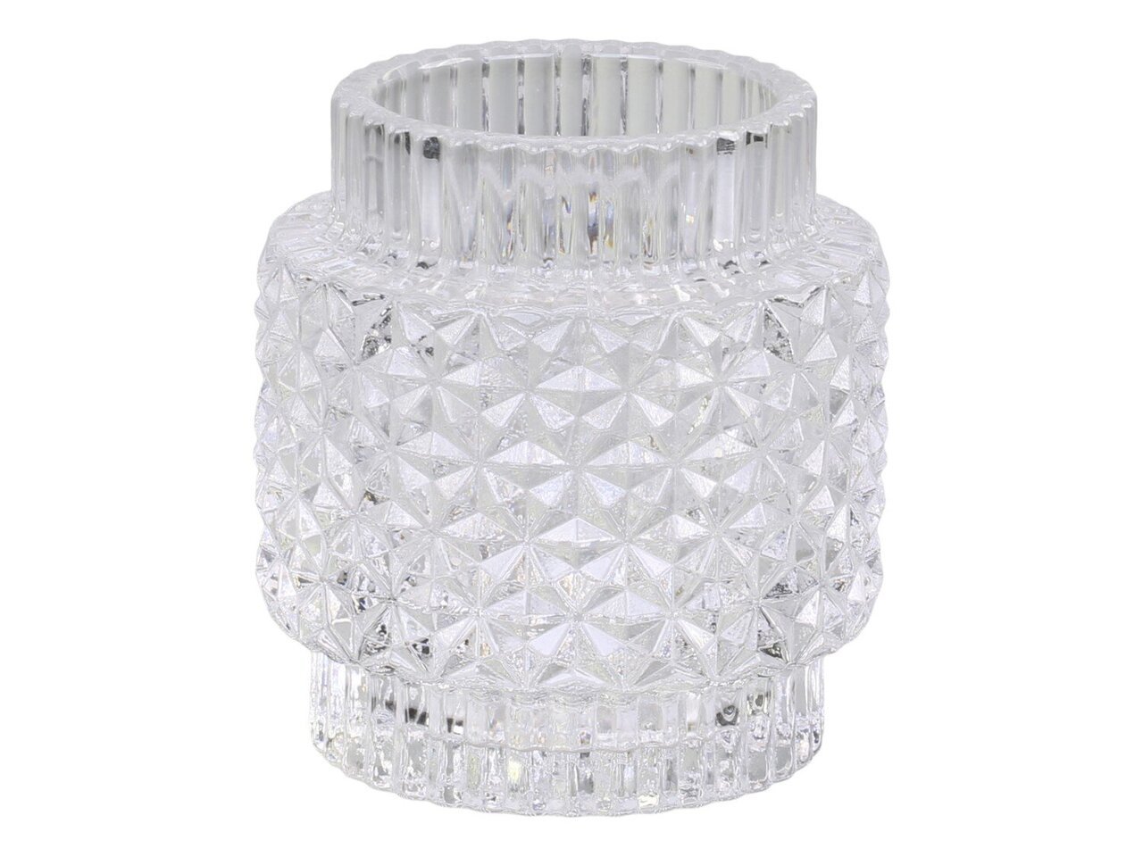 Teelichtglas mit Muster