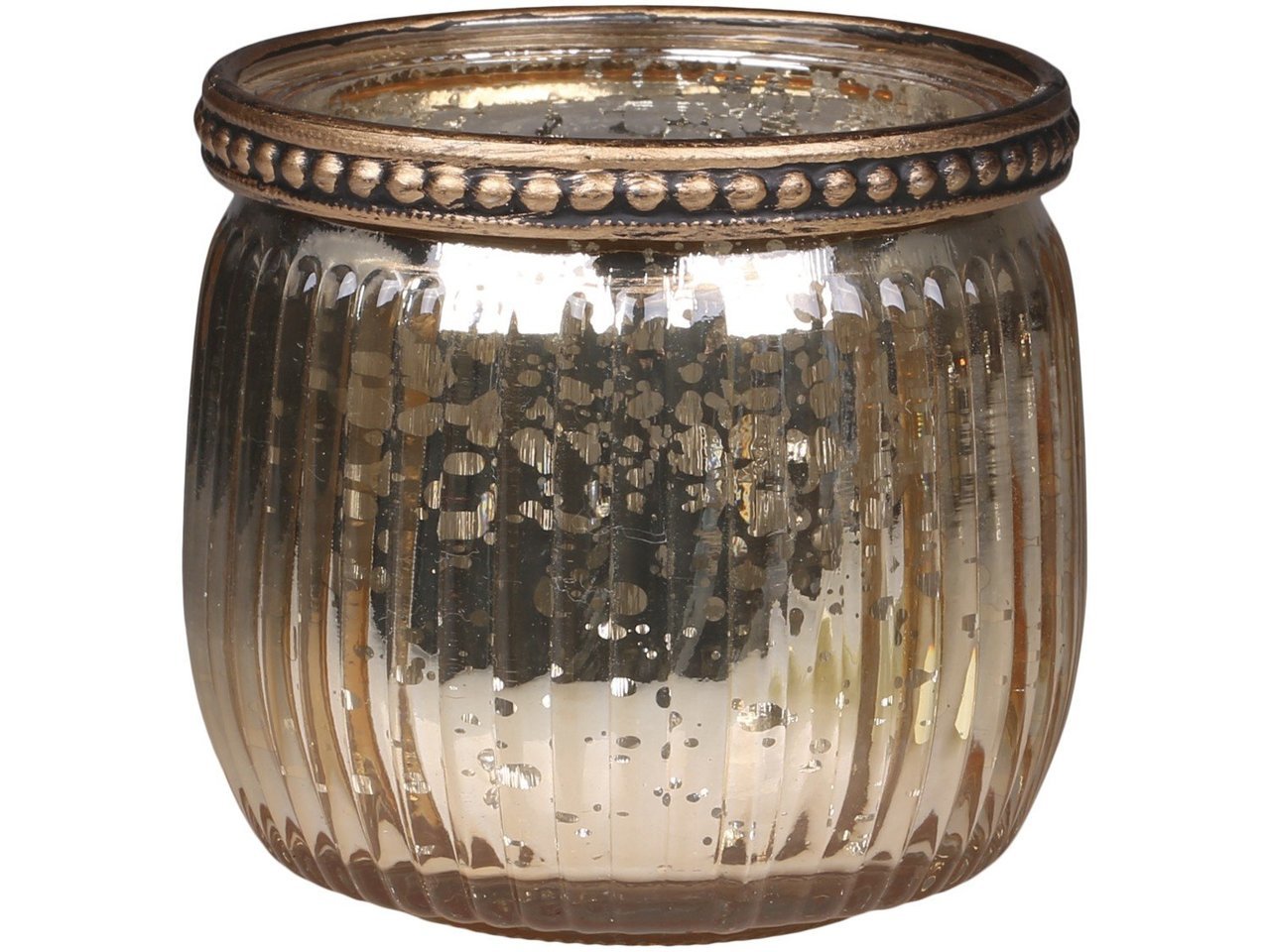 Chic Antique Teelichtglas mit Perlenrand Preview Image