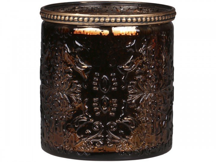 Chic Antique Teelichtglas mit Perlenrand und Schliffmuster Preview Image