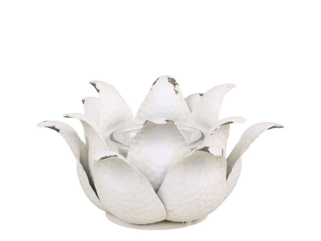 Teelichthalter Blume aus Eisen