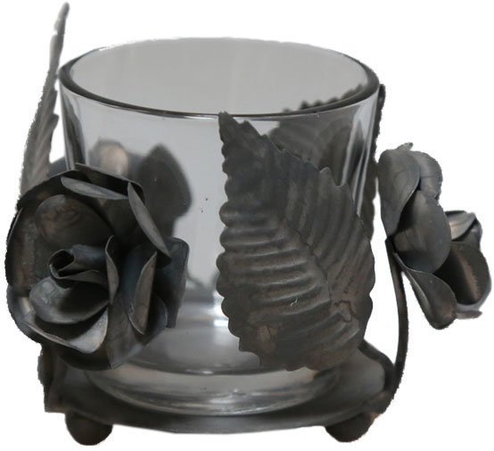 Chic Antique Teelichthalter mit Blumen deko Preview Image
