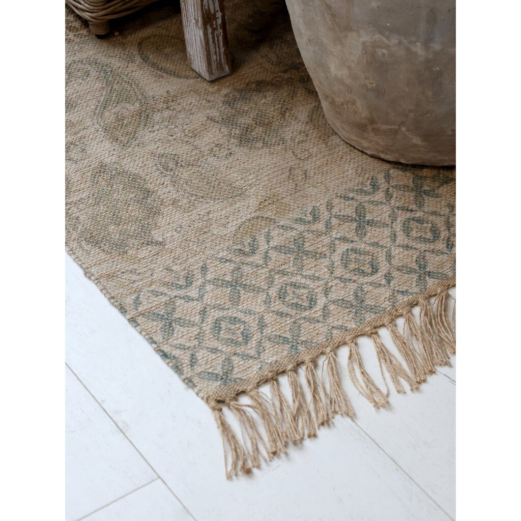 Chic Antique Teppich mit Druck und Fransen Preview Image