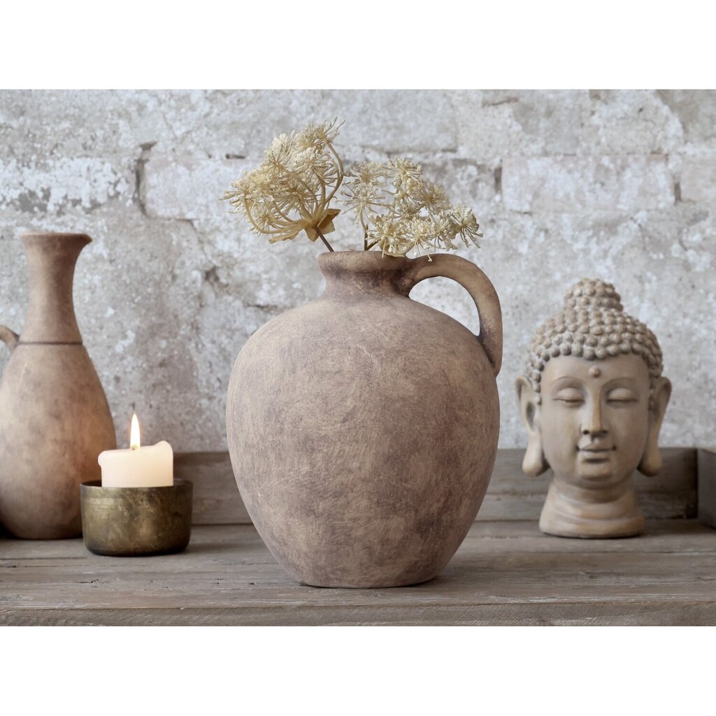 Terracotta Flasche mit Griff