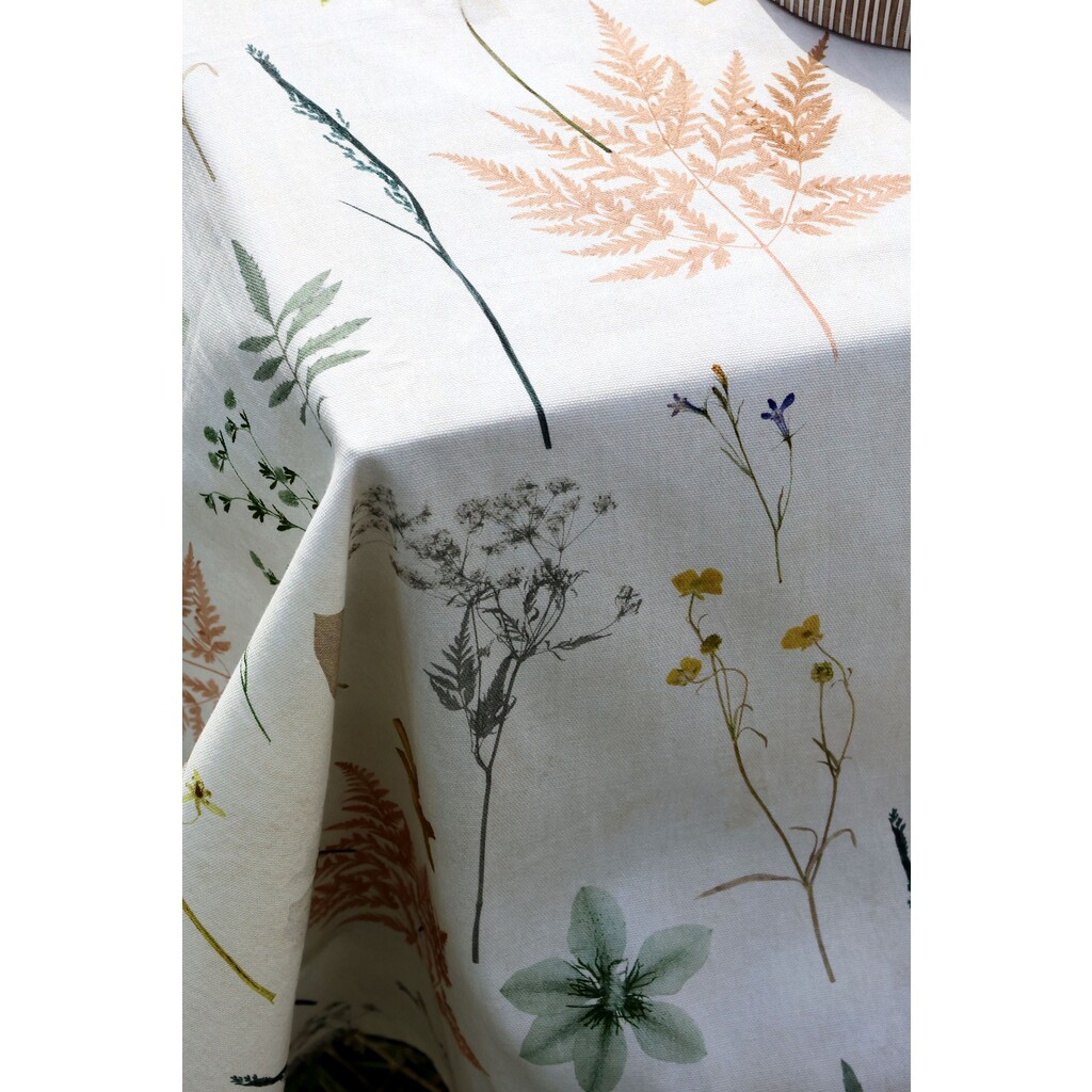 Tischdecke Aix mit Blumendruck